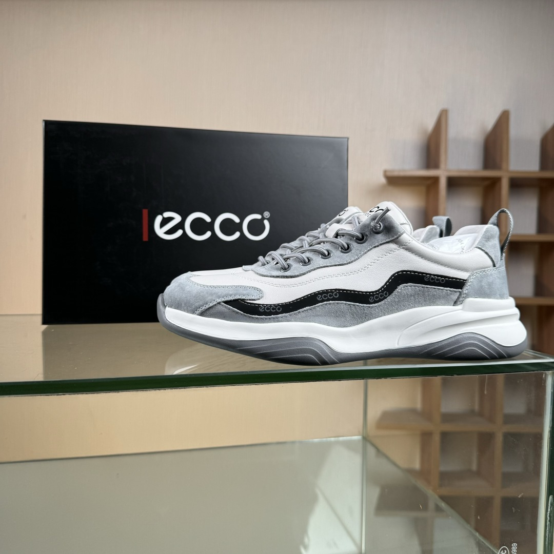 ECCO爱步男鞋 百搭休闲老爹鞋 柔酷8号系列运动鞋