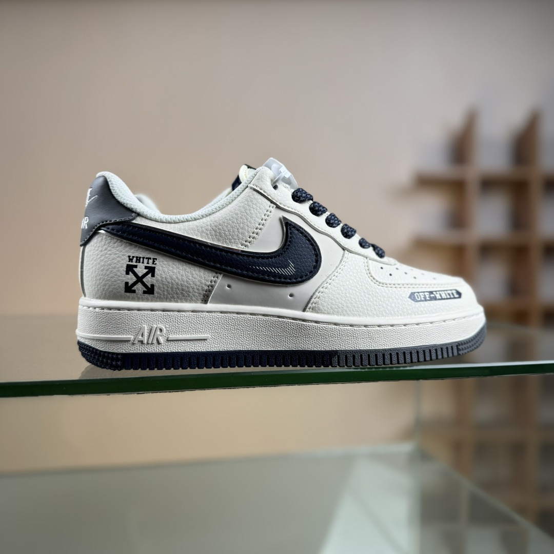 Nike Air Force 1’07 Low 联名 双拼米灰蓝 空军一号低帮休闲板鞋 QW5836-026