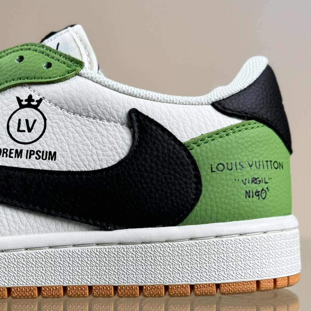Travis Scott x Fragment Design x Air Jordan 1 Low OG SP AJ1 乔1联名 白绿黑棕 低帮文化休闲板鞋 DZ2688-002 Travis Scott x Fragment Design x Air Jordan 1 Low OG SP AJ1 乔1联名 白绿黑棕 低帮文化休闲板鞋 DZ2688-002
