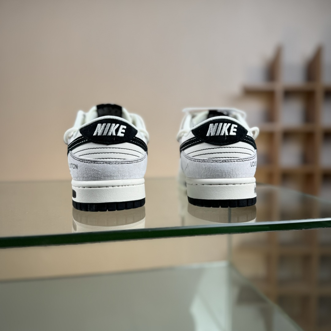 Nike SB Dunk Low LV联名 灰涂鸦抽绳 周年高端定制 低帮休闲板鞋 CX5050-Y33