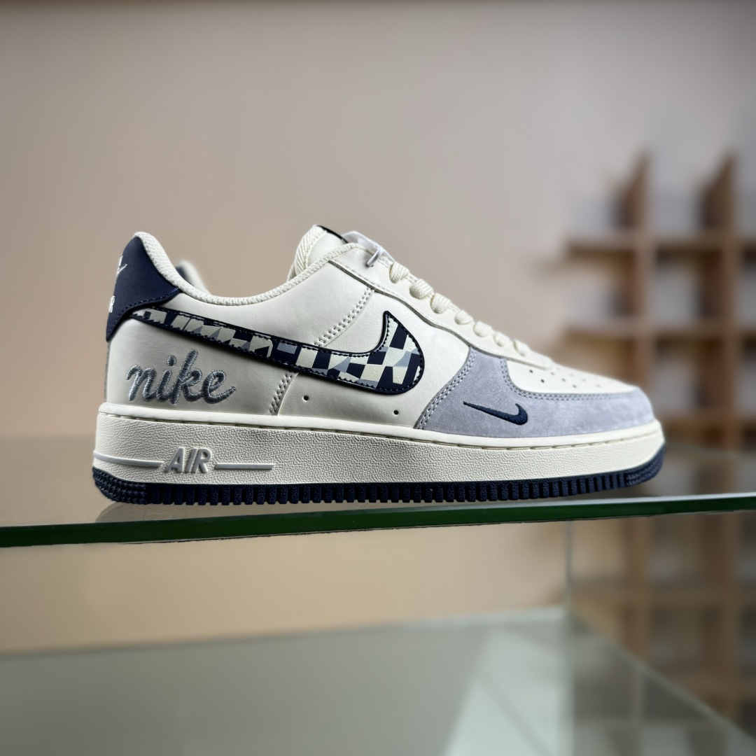 Nike Air Force 1’07 Low 奶白蓝拼接 空军一号低帮休闲板鞋 NH0601-580