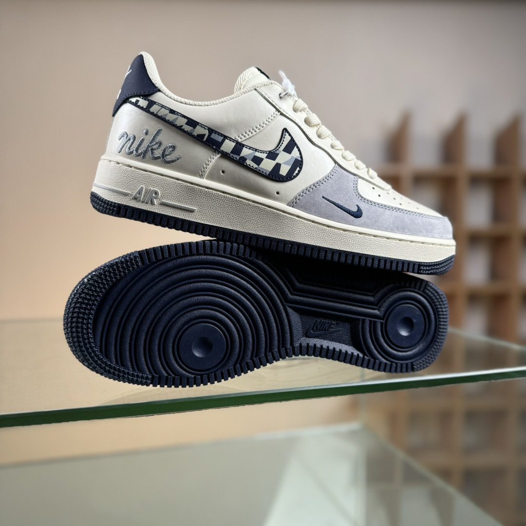 Nike Air Force 1'07 Low 奶白蓝拼接 空军一号低帮休闲板鞋 NH0601-580