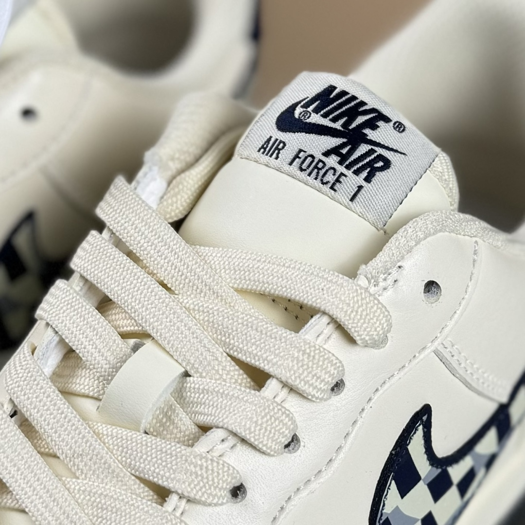 Nike Air Force 1'07 Low 奶白蓝拼接 空军一号低帮休闲板鞋 NH0601-580