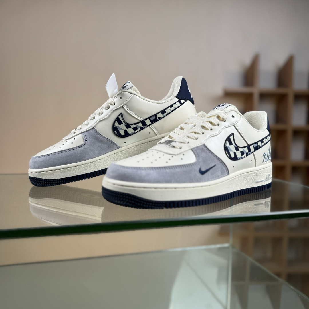 Nike Air Force 1'07 Low 奶白蓝拼接 空军一号低帮休闲板鞋 NH0601-580
