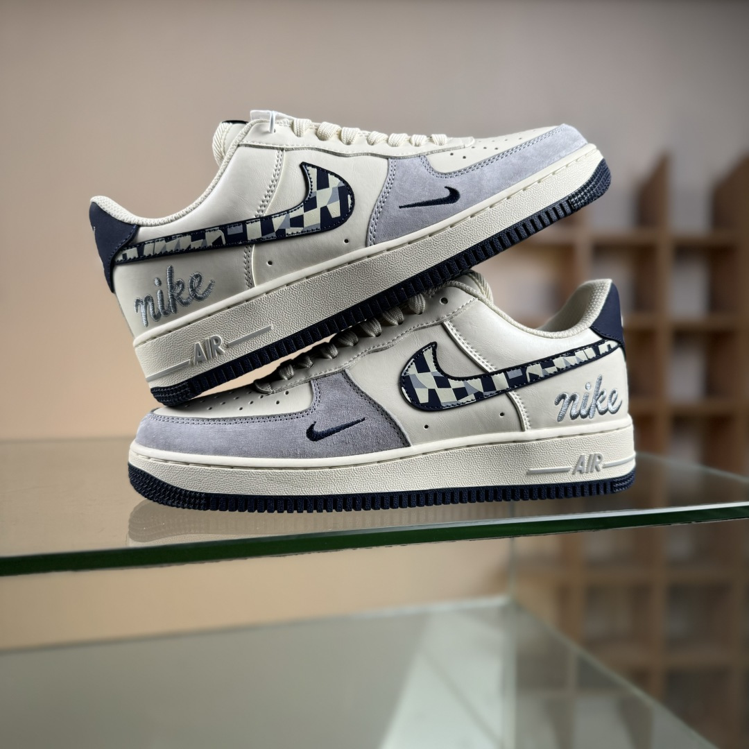 Nike Air Force 1'07 Low 奶白蓝拼接 空军一号低帮休闲板鞋 NH0601-580