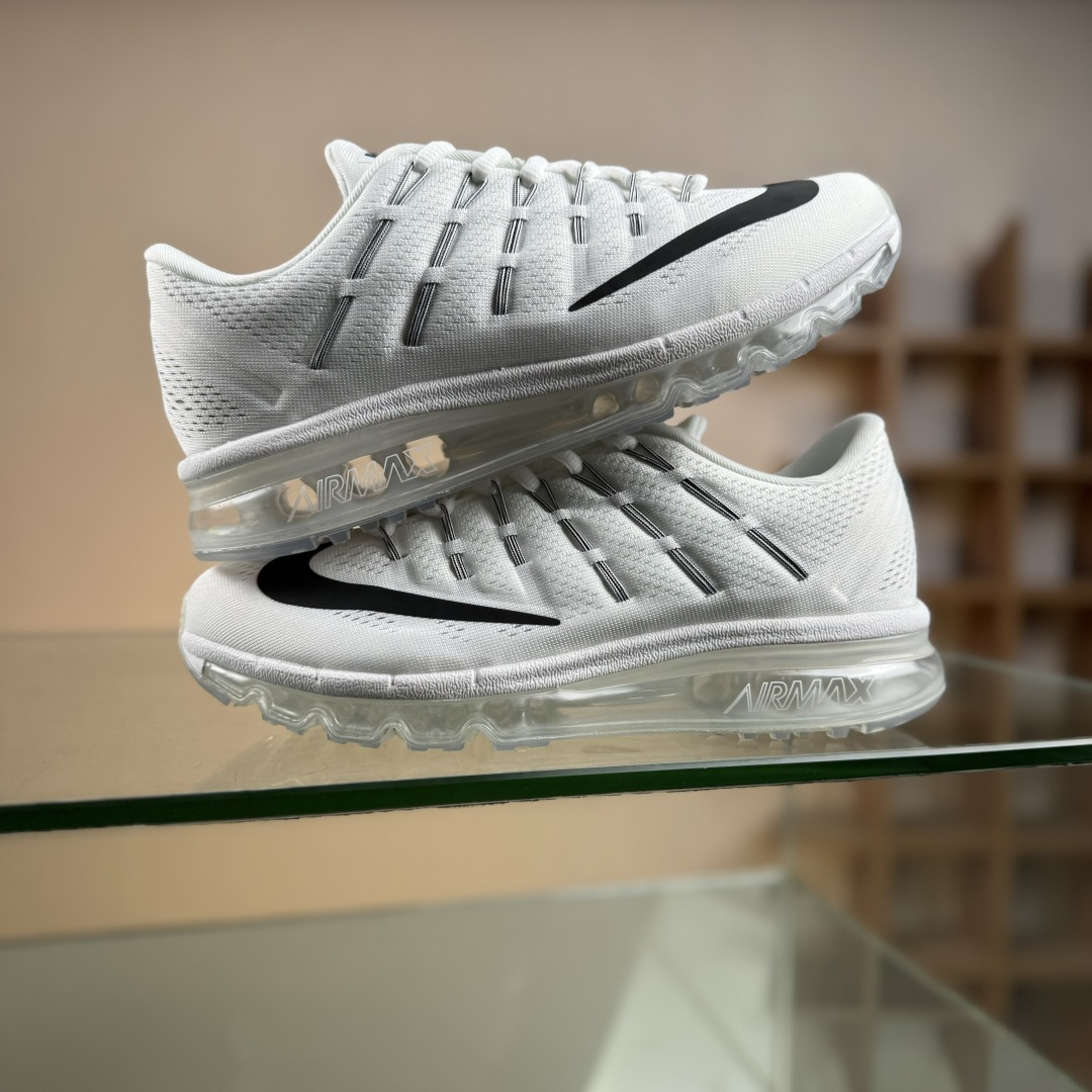 Nike Air Max 2016系列 耐克 低帮百搭贾卡网面全掌气垫休闲运动慢跑鞋 806771-100