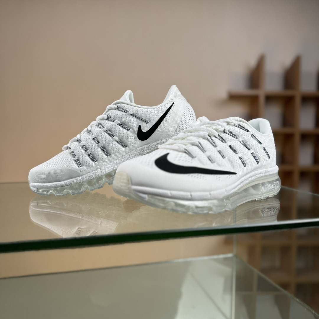 Nike Air Max 2016系列 耐克 低帮百搭贾卡网面全掌气垫休闲运动慢跑鞋 806771-100