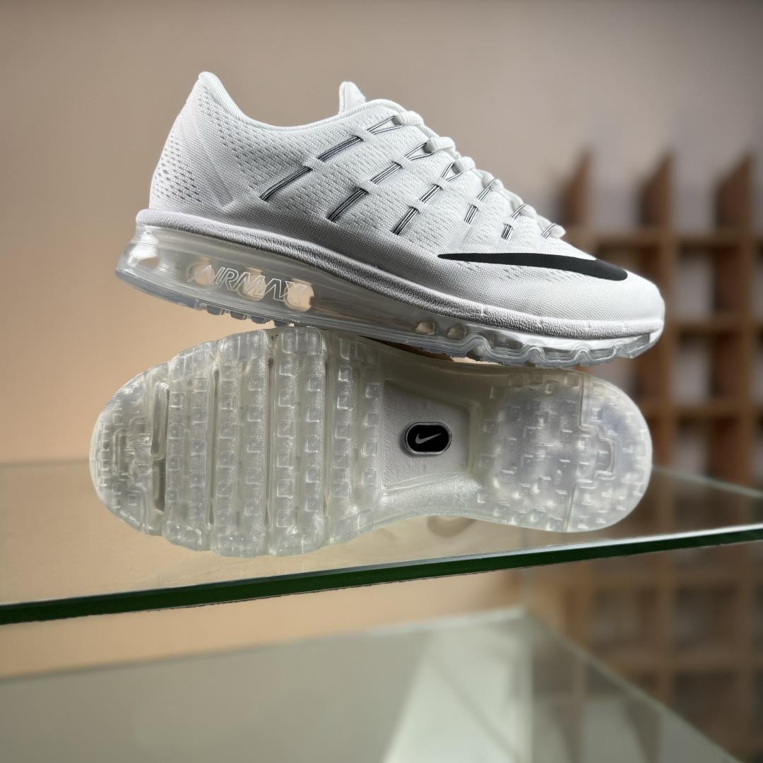 Nike Air Max 2016系列 耐克 低帮百搭贾卡网面全掌气垫休闲运动慢跑鞋 806771-100