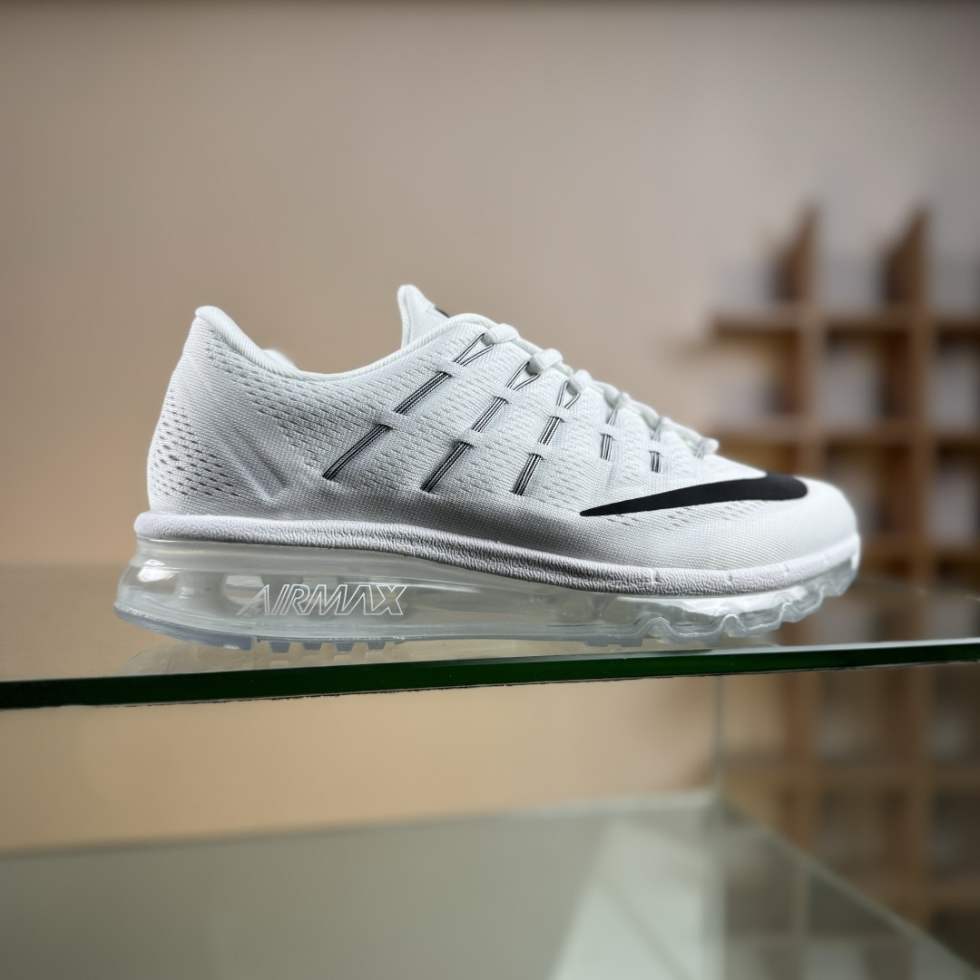 Nike Air Max 2016系列 耐克 低帮百搭贾卡网面全掌气垫休闲运动慢跑鞋 806771-100