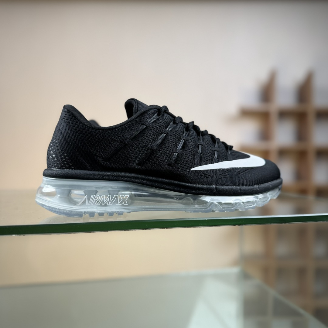 Nike Air Max 2016系列 耐克 低帮百搭贾卡网面全掌气垫休闲运动慢跑鞋 806771-001