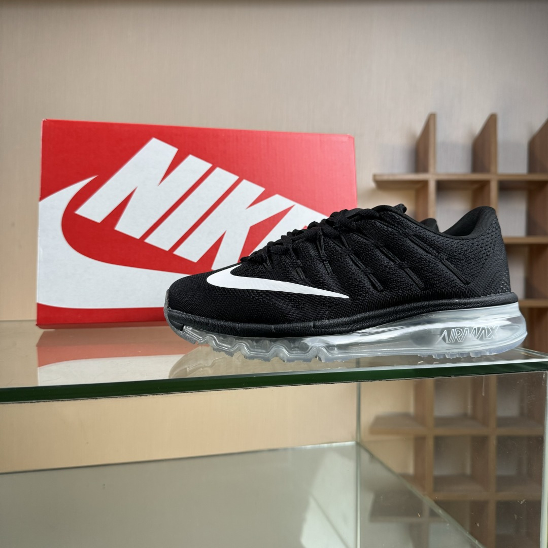 Nike Air Max 2016系列 耐克 低帮百搭贾卡网面全掌气垫休闲运动慢跑鞋 806771-001