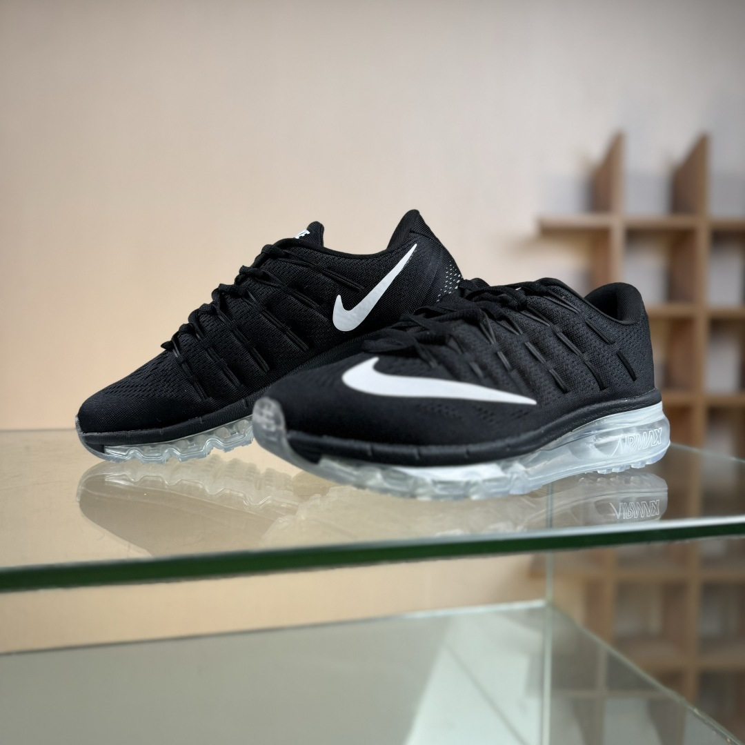 Nike Air Max 2016系列 耐克 低帮百搭贾卡网面全掌气垫休闲运动慢跑鞋 806771-001