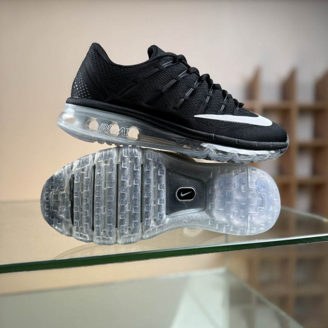 Nike Air Max 2016系列 耐克 低帮百搭贾卡网面全掌气垫休闲运动慢跑鞋 806771-001
