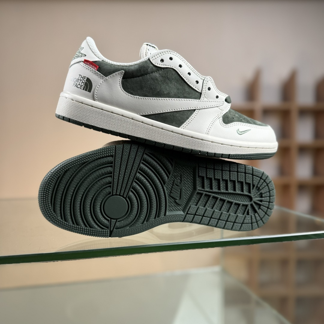 Nike Air Jordan 1 x Travis Scott AJ1倒勾 乔一倒钩 ‘DIY’定制 耐克 低帮文化篮球鞋 DM7866-122