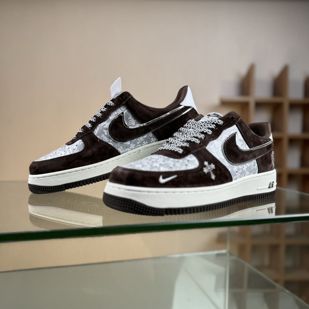 Nike Air Force 1'07 Low 克罗心联名 浅栗翻毛 空军一号低帮休闲板鞋 SY1388-010