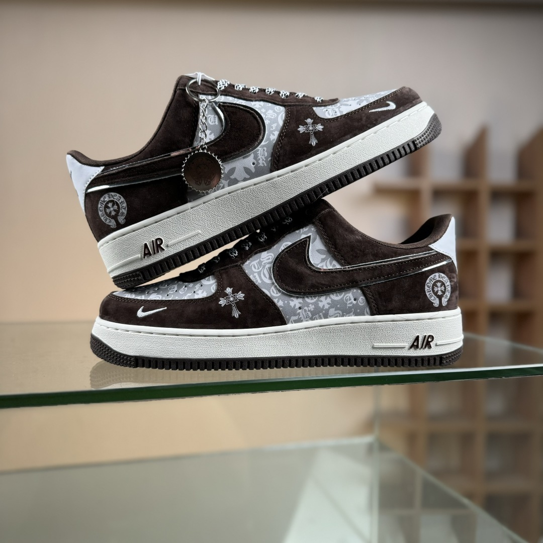 Nike Air Force 1'07 Low 克罗心联名 浅栗翻毛 空军一号低帮休闲板鞋 SY1388-010