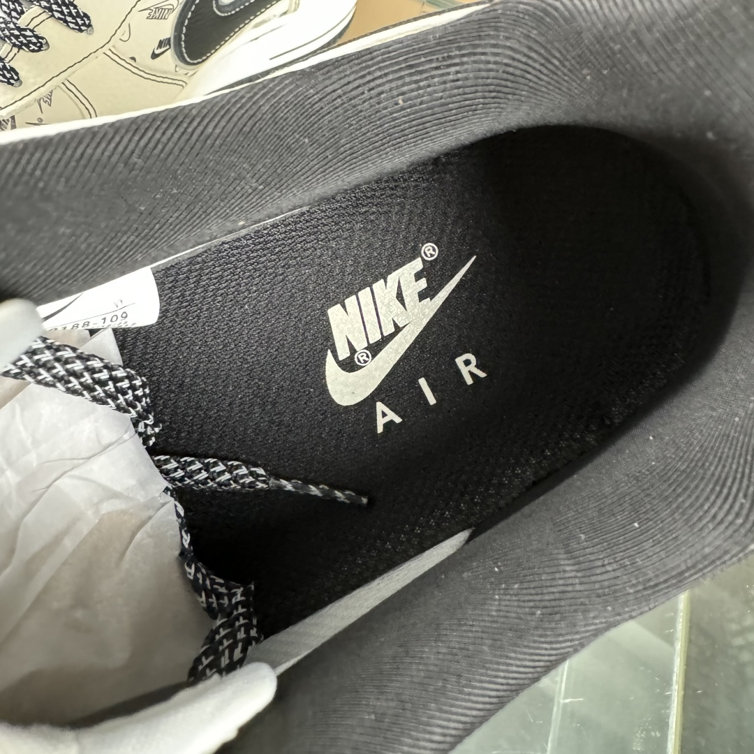 NIke Air Force 1 '07 Low “NIKE银-米黑印花”空军一号 低帮 运动鞋 休闲鞋 DF0188-109