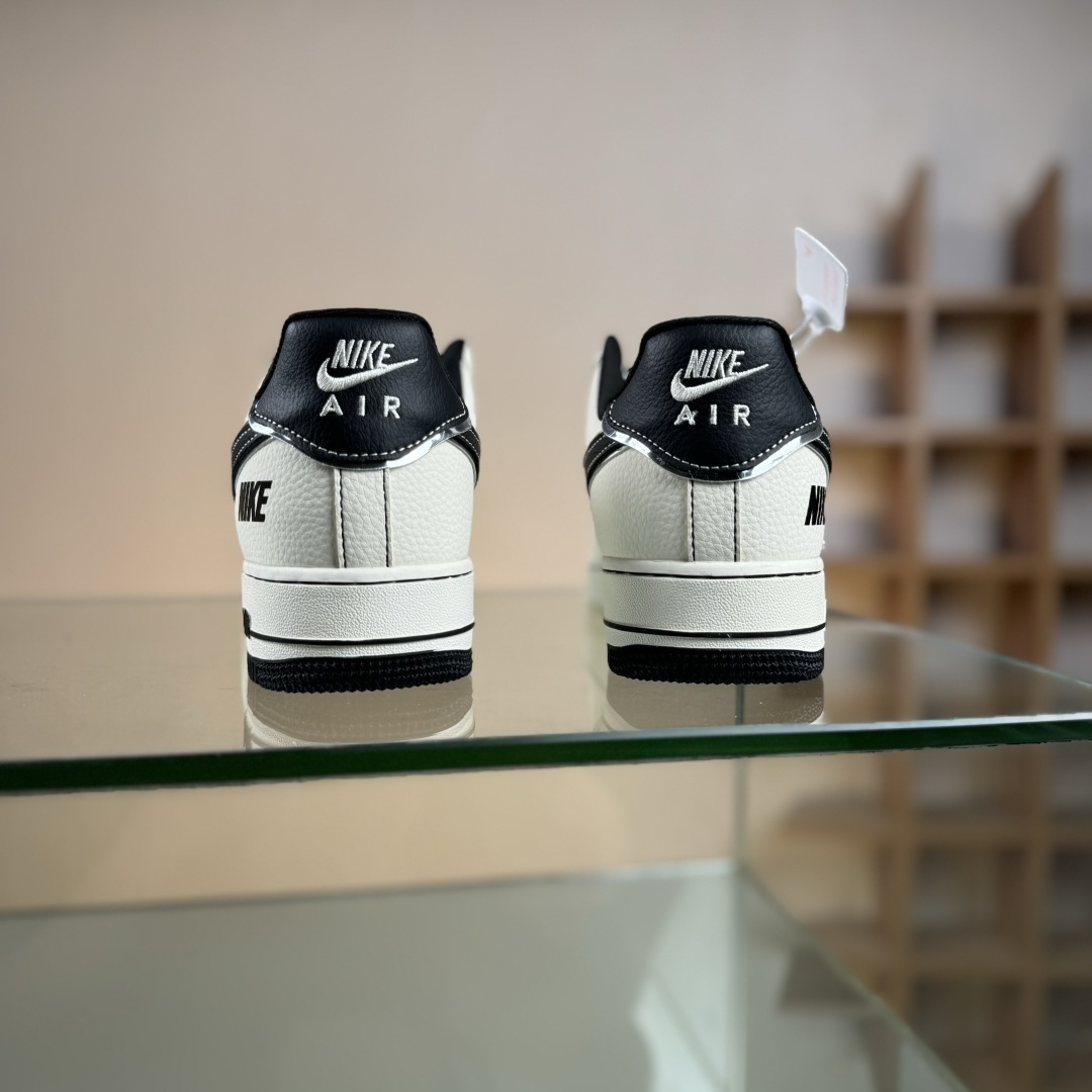 NIke Air Force 1 '07 Low “NIKE银-米黑印花”空军一号 低帮 运动鞋 休闲鞋 DF0188-109