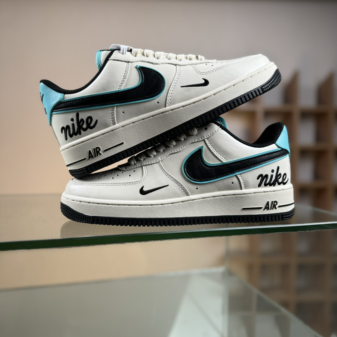 NIke Air Force 1 '07 LOW 杏白墨青 空军一号低帮 运动鞋 休闲鞋 NH0601-583