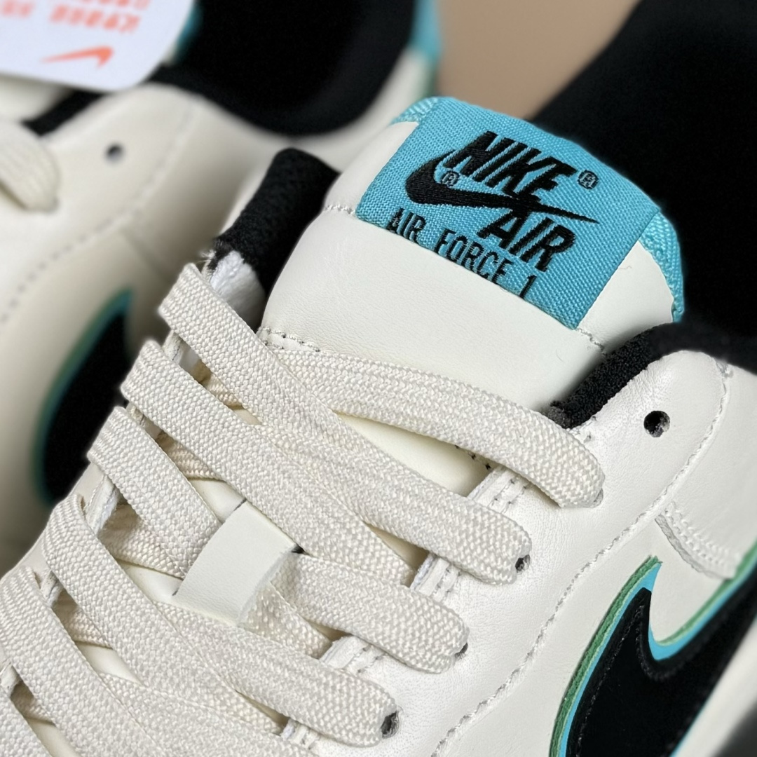 NIke Air Force 1 '07 LOW 杏白墨青 空军一号低帮 运动鞋 休闲鞋 NH0601-583