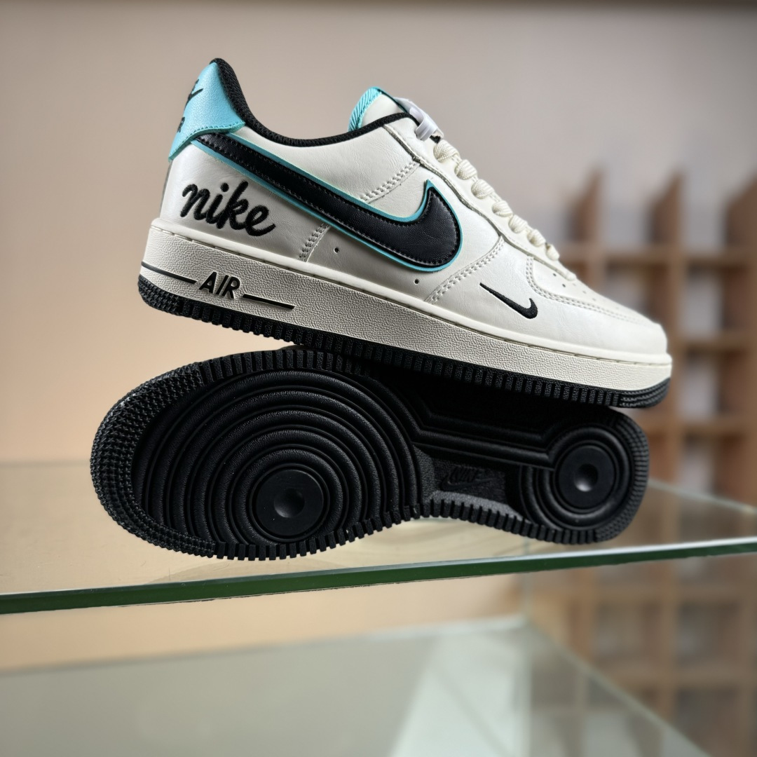 NIke Air Force 1 '07 LOW 杏白墨青 空军一号低帮 运动鞋 休闲鞋 NH0601-583