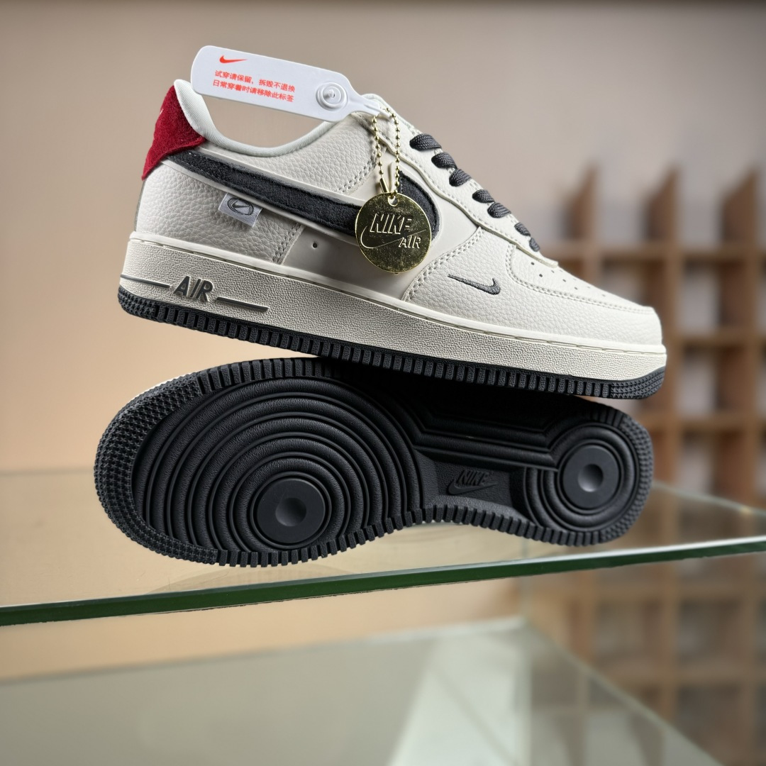 Nike Air Force 1'07 Low 米灰红猪八革 空军一号低帮休闲板鞋 DD1982-325 Nike Air Force 1'07 Low 米灰红猪八革 空军一号低帮休闲板鞋 DD1982-325