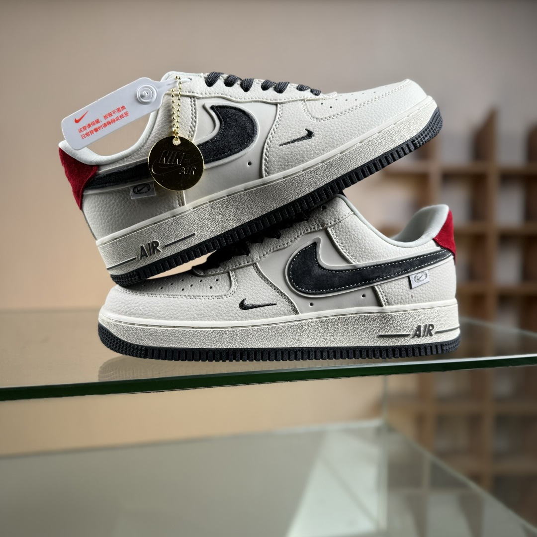 Nike Air Force 1'07 Low 米灰红猪八革 空军一号低帮休闲板鞋 DD1982-325 Nike Air Force 1'07 Low 米灰红猪八革 空军一号低帮休闲板鞋 DD1982-325