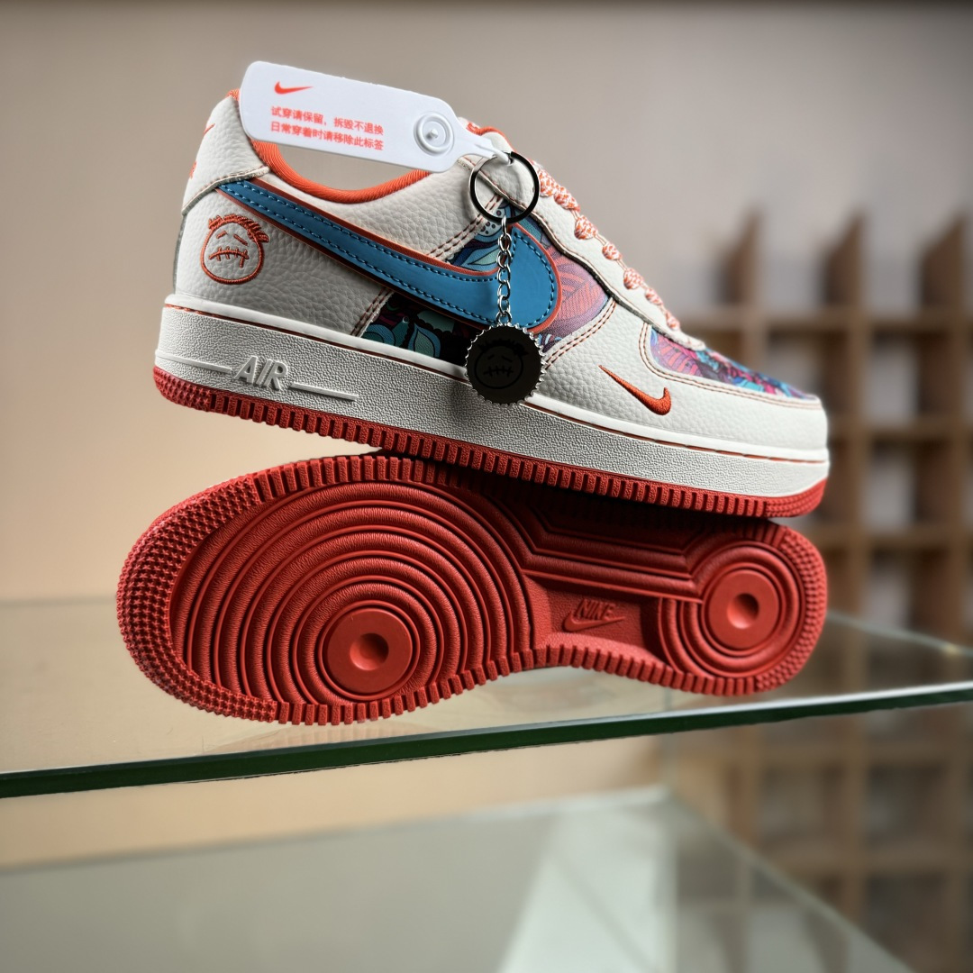 Nike Air Force 1'07 Low 花橙鬼脸 空军一号低帮休闲板鞋 XL1979-125 Nike Air Force 1'07 Low 花橙鬼脸 空军一号低帮休闲板鞋 XL1979-125