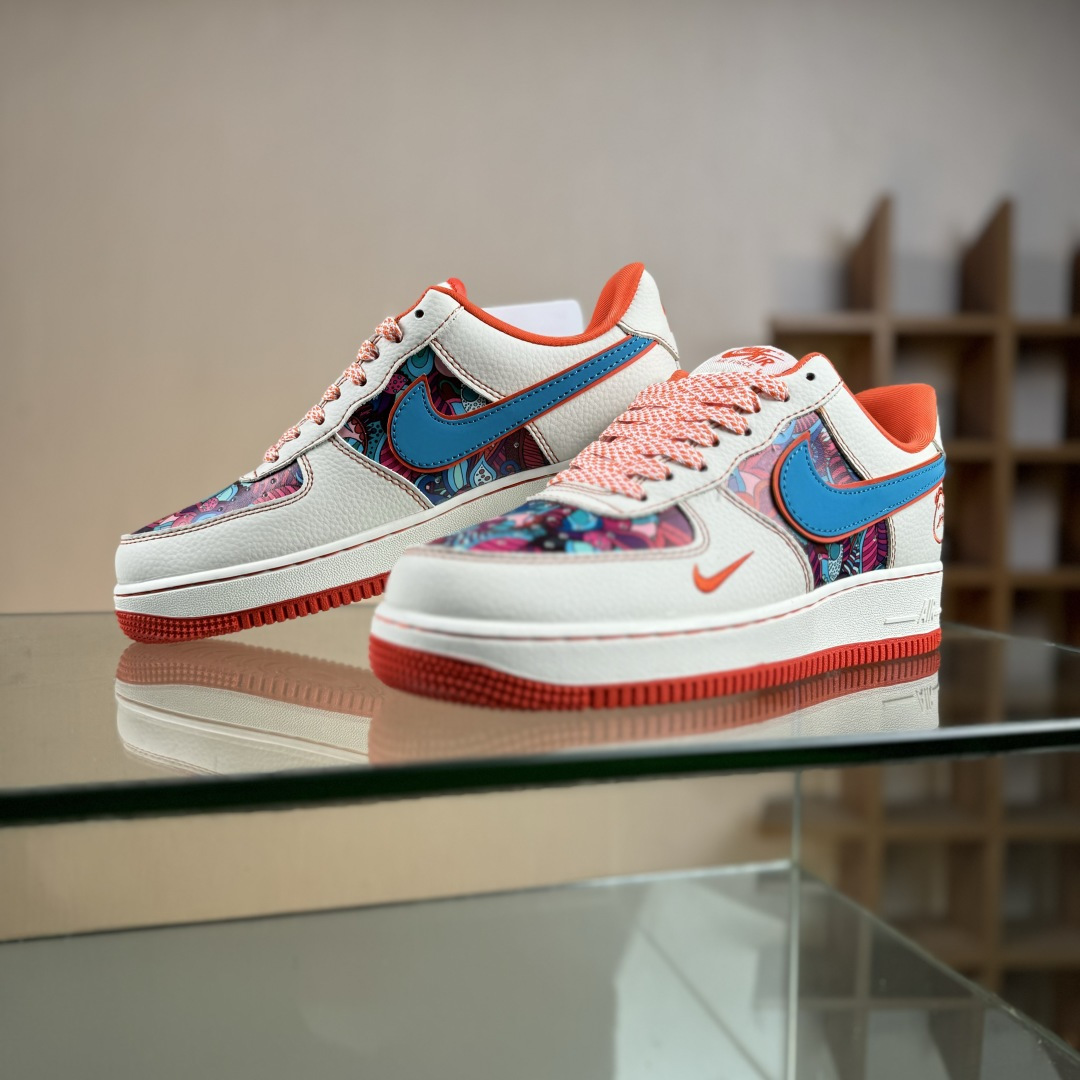 Nike Air Force 1'07 Low 花橙鬼脸 空军一号低帮休闲板鞋 XL1979-125 Nike Air Force 1'07 Low 花橙鬼脸 空军一号低帮休闲板鞋 XL1979-125