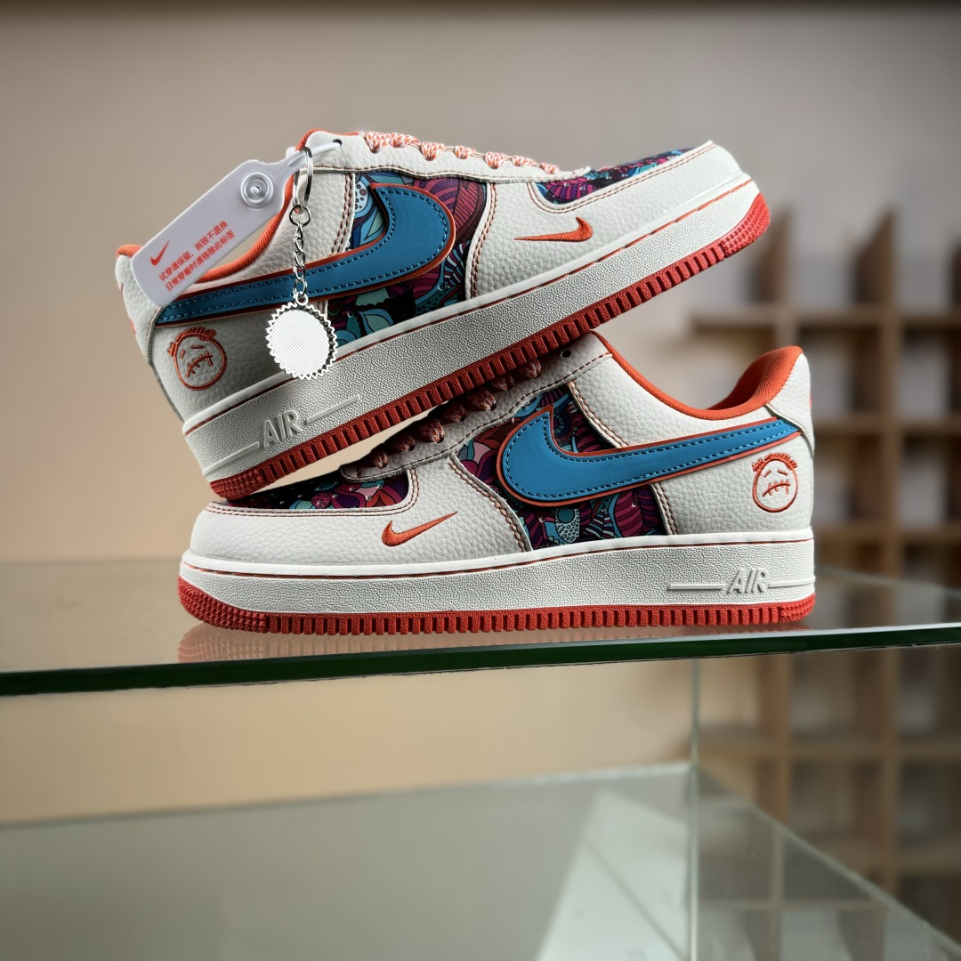 Nike Air Force 1'07 Low 花橙鬼脸 空军一号低帮休闲板鞋 XL1979-125 Nike Air Force 1'07 Low 花橙鬼脸 空军一号低帮休闲板鞋 XL1979-125