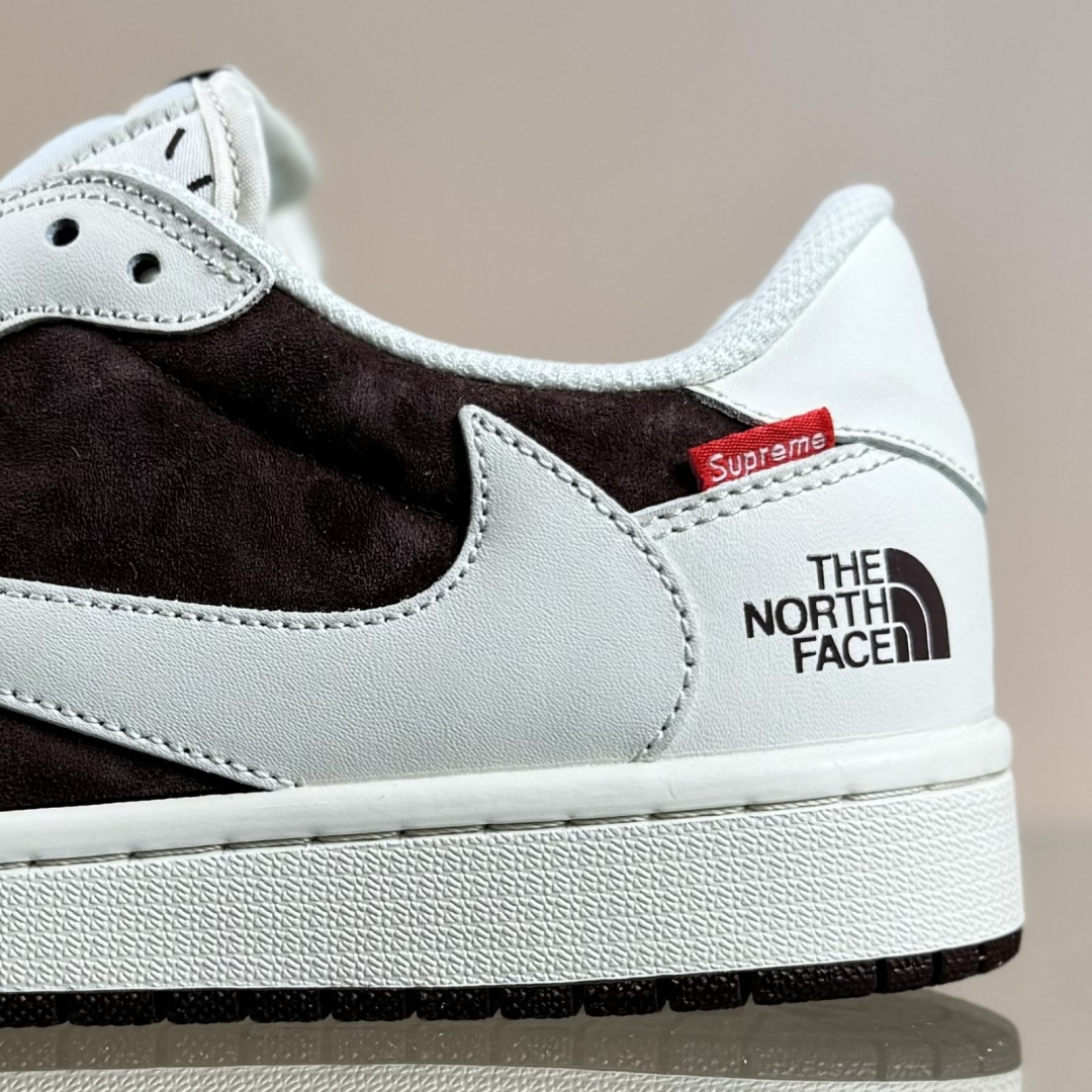 Travis Scott x Fragment Design x Jordan Air Jordan 1 Low OG SP “北面三方联名-米棕猪八革” DM7866-121