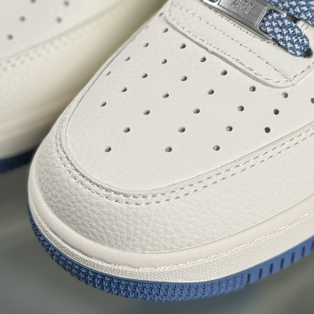 Nike Air Force 1 '07 Low “Supreme联名——牛仔米蓝四勾”空军一号 高端定制 低帮 运动鞋 QW5606-263