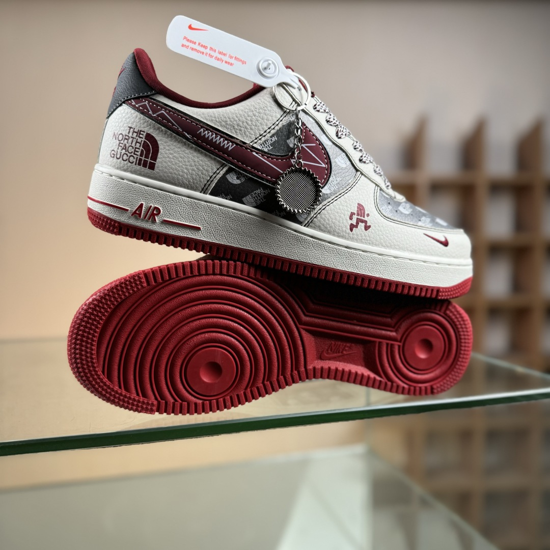 NIke Air Force 1 '07 Low “北面联名——米灰拼接”空军一号 低帮 运动鞋 SY1388-015