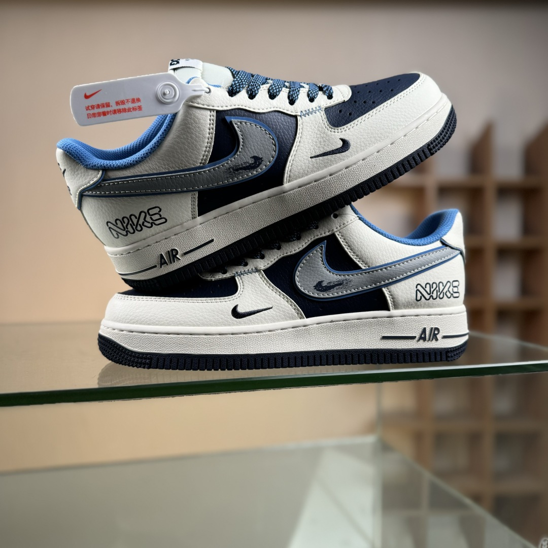 NIke Air Force 1 '07 Low “NIKE蓝-米蓝拼接”空军一号 低帮 运动鞋 JP8028-067