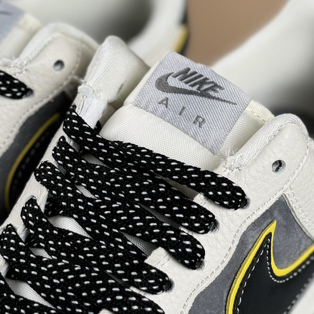 NIke Air Force 1 '07 Low “KITH联名——米灰黄边勾”空军一号 低帮 运动鞋 SY1388-013