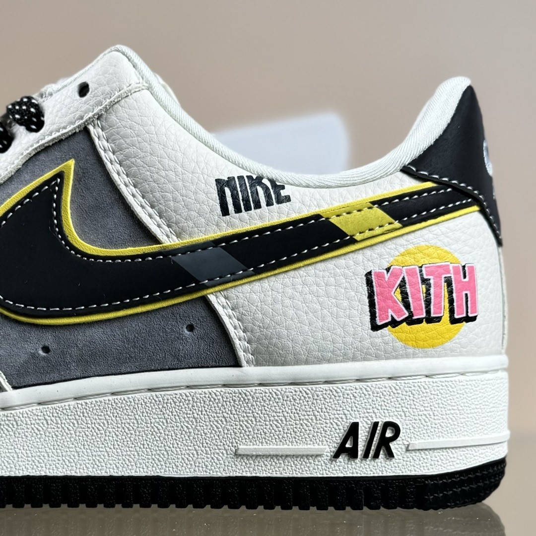 NIke Air Force 1 '07 Low “KITH联名——米灰黄边勾”空军一号 低帮 运动鞋 SY1388-013
