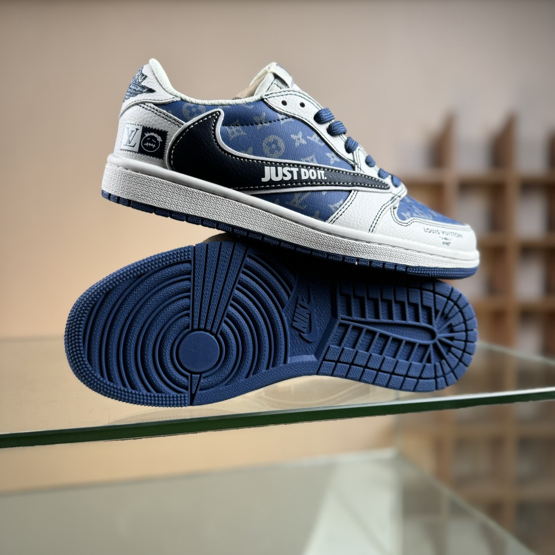 Travis Scott x Fragment Design x Jordan Air Jordan 1 Low OG SP “LV联名——蝶翅蓝” DZ5899-037