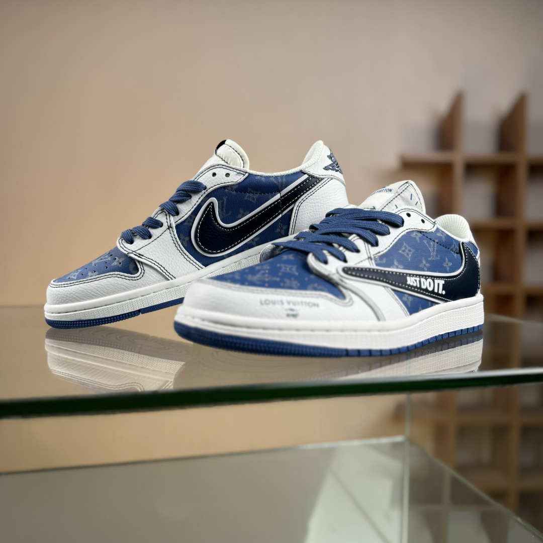 Travis Scott x Fragment Design x Jordan Air Jordan 1 Low OG SP “LV联名——蝶翅蓝” DZ5899-037