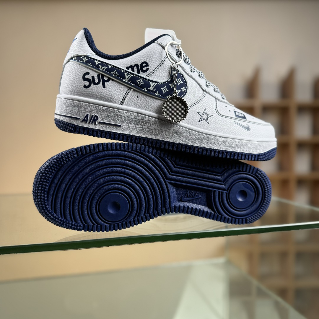 NIke Air Force 1 '07 Low “Supreme联名——白蓝五星”空军一号 低帮 运动鞋 XZ6188-151