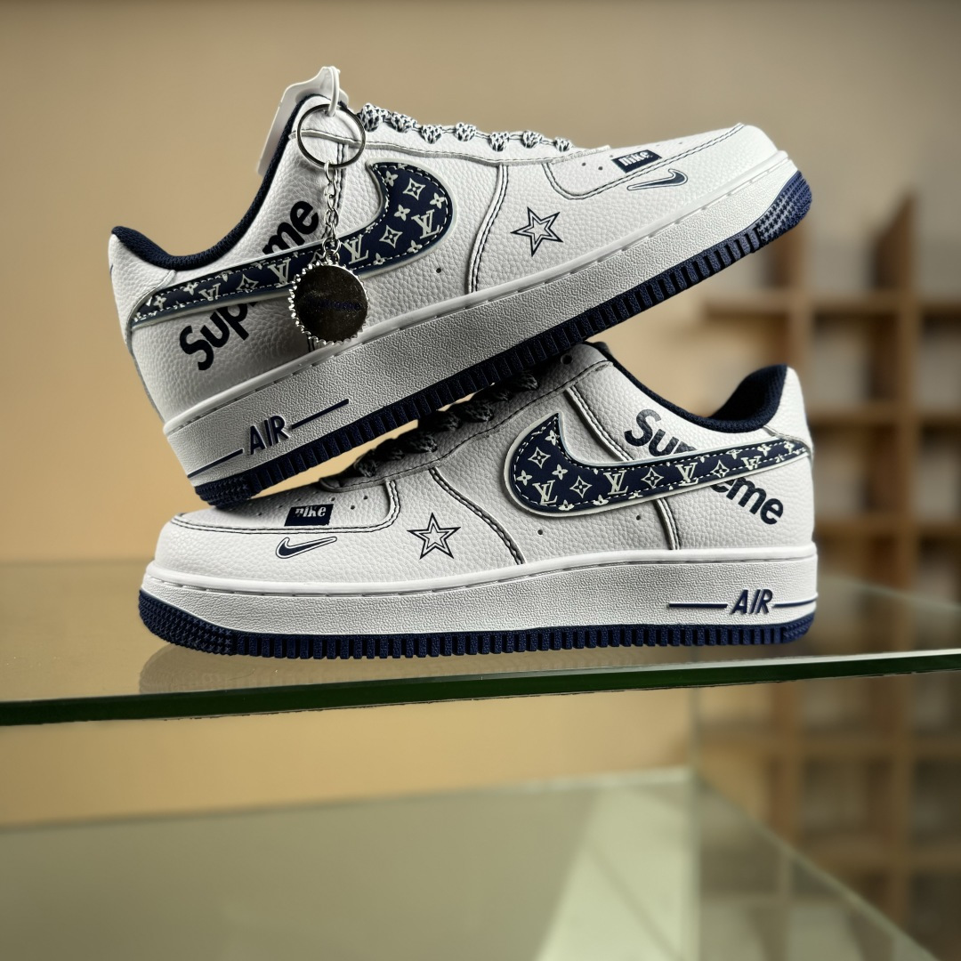 NIke Air Force 1 '07 Low “Supreme联名——白蓝五星”空军一号 低帮 运动鞋 XZ6188-151