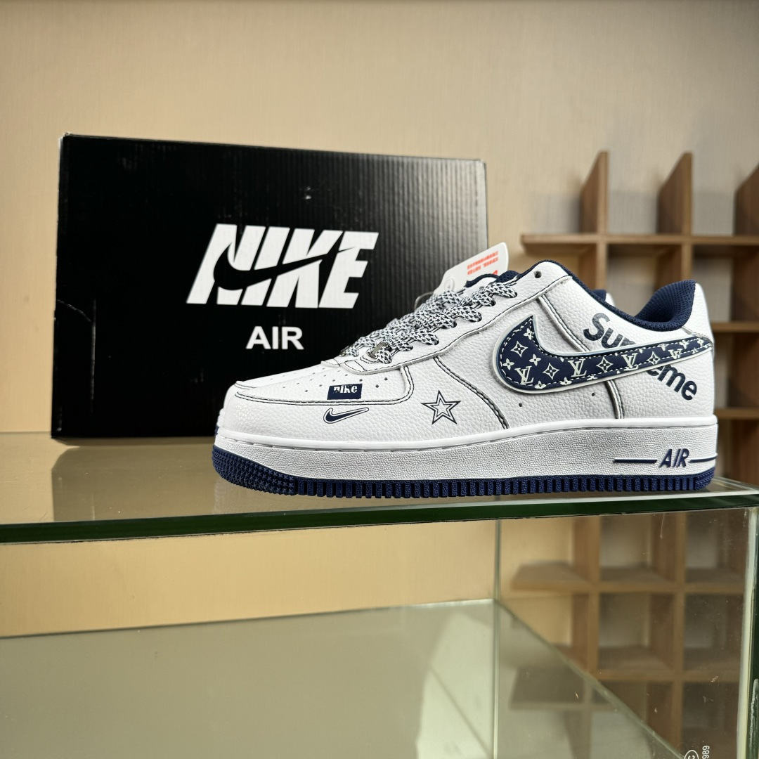 NIke Air Force 1 '07 Low “Supreme联名——白蓝五星”空军一号 低帮 运动鞋 XZ6188-151