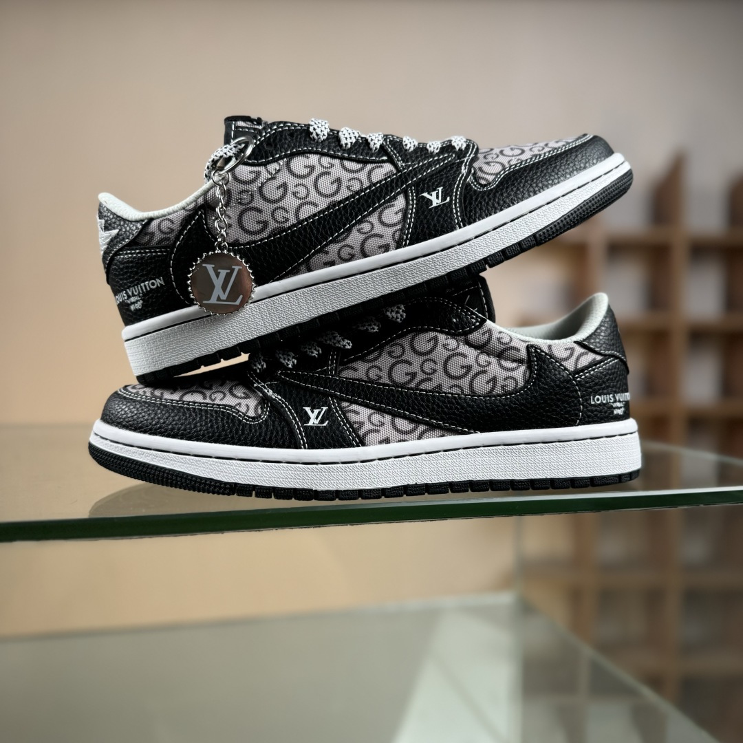 Nike Air Jordan 1 x Travis Scott AJ1倒勾 乔一倒钩 ‘DIY’定制 耐克 低帮文化篮球鞋 DZ5899-041