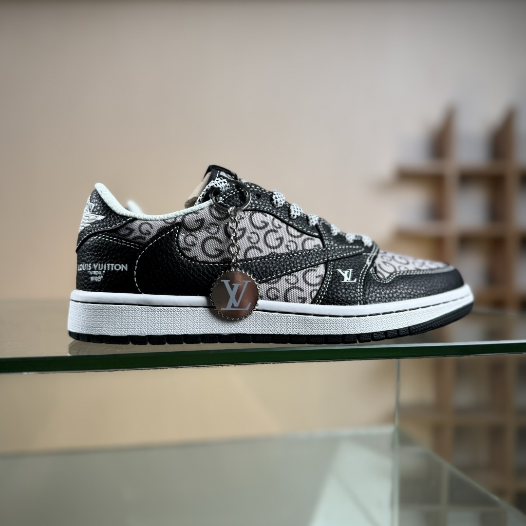 Nike Air Jordan 1 x Travis Scott AJ1倒勾 乔一倒钩 ‘DIY’定制 耐克 低帮文化篮球鞋 DZ5899-041