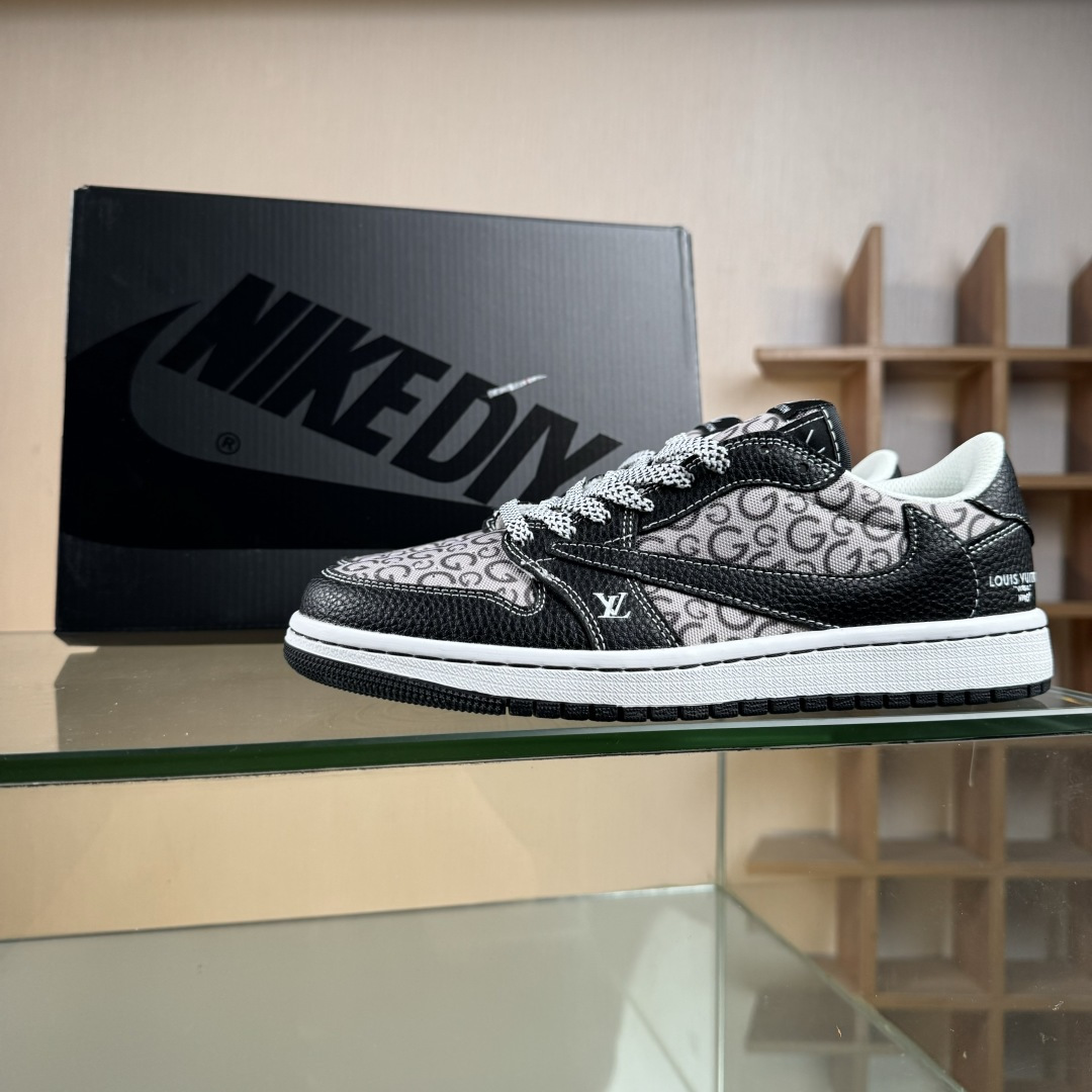 Nike Air Jordan 1 x Travis Scott AJ1倒勾 乔一倒钩 ‘DIY’定制 耐克 低帮文化篮球鞋 DZ5899-041