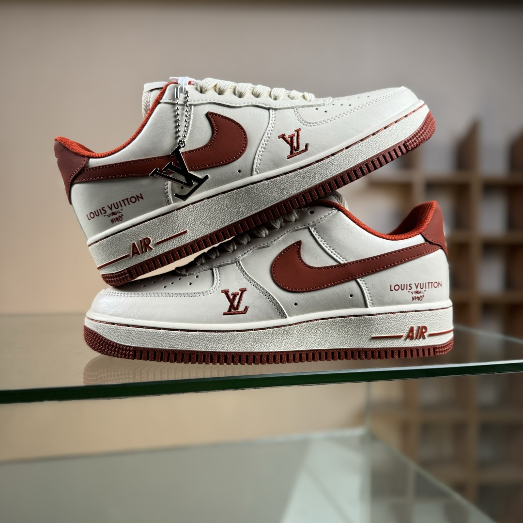 Nike Air Force 1'07 Low 联名 枫红雅白 空军一号低帮休闲板鞋 NH0601-588