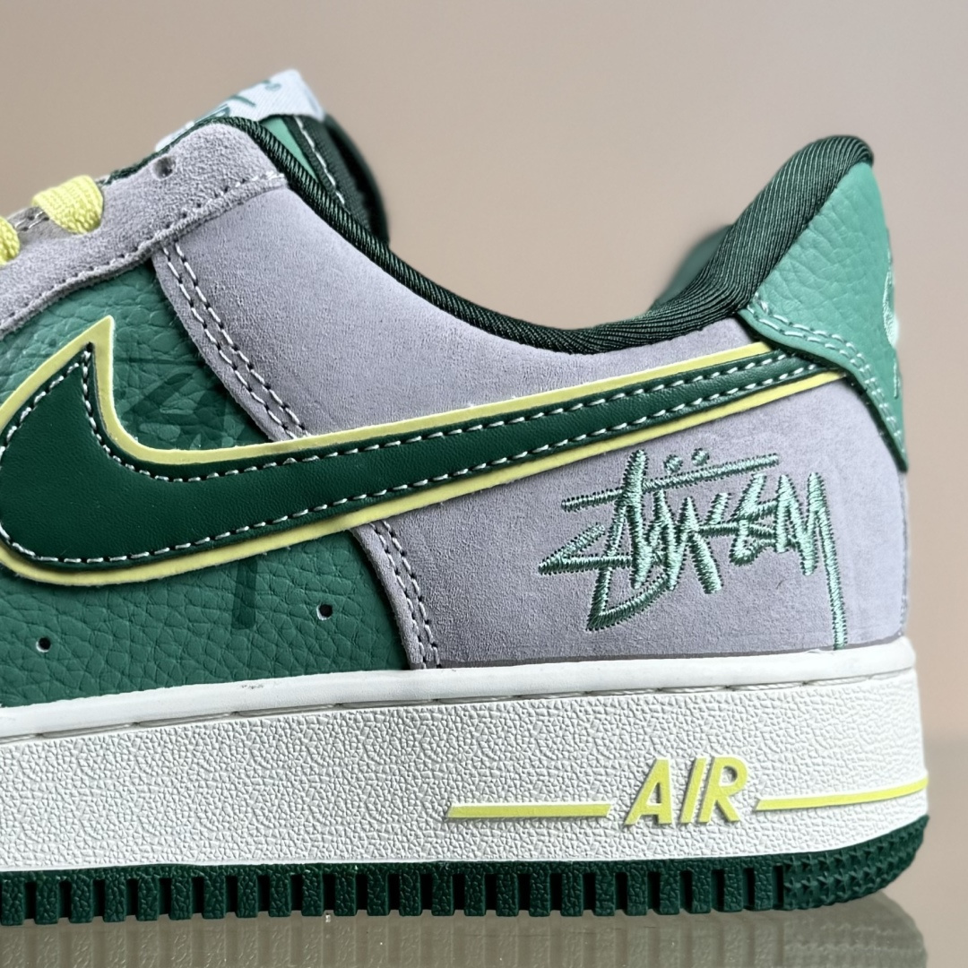 Nike Air Force 1'07 Low 斯图西联名 绿灰猪八 空军一号低帮休闲板鞋 SS1979-007