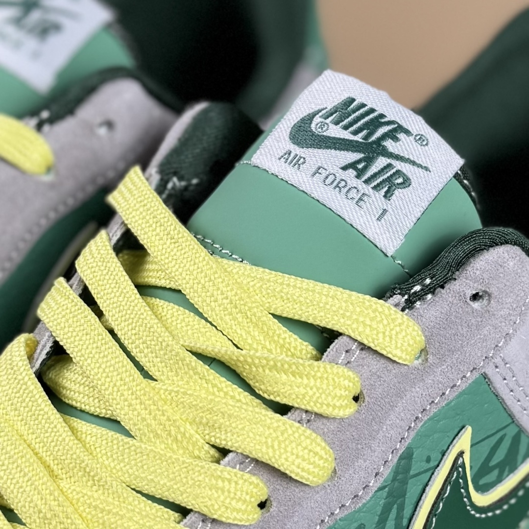 Nike Air Force 1'07 Low 斯图西联名 绿灰猪八 空军一号低帮休闲板鞋 SS1979-007