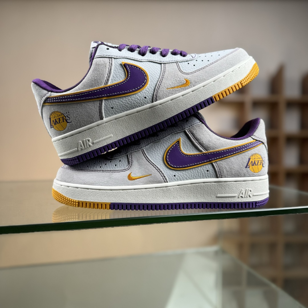 Nike Air Force 1'07 Low NBA联名 紫金湖人 空军一号低帮休闲板鞋 SS1979-004