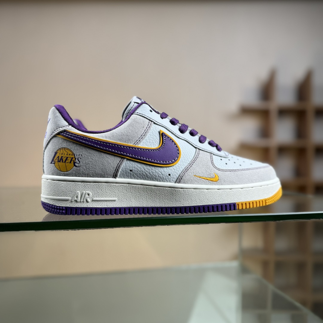 Nike Air Force 1’07 Low NBA联名 紫金湖人 空军一号低帮休闲板鞋 SS1979-004