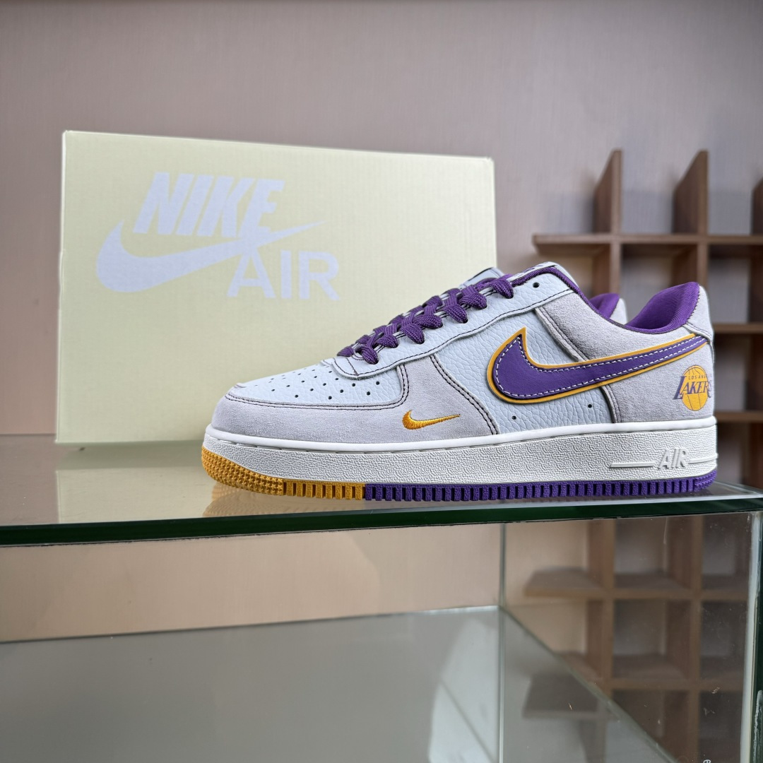 Nike Air Force 1'07 Low NBA联名 紫金湖人 空军一号低帮休闲板鞋 SS1979-004